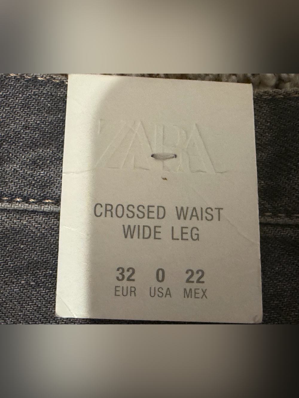 Zara Washed Black Wide-Leg High-Rise Jeans - Picture 7 of 7